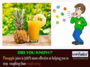 Pineapple juice is 500% more effective than cough syrup